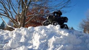 Yamaha Grizzly 700 EPS with Camoplast Camso snow tracks