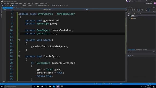 Unity Mobile Gyroscope  Real World Rotation Unity Tutorial