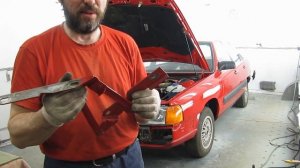 Регулировка петель капота Ауди 100 с3