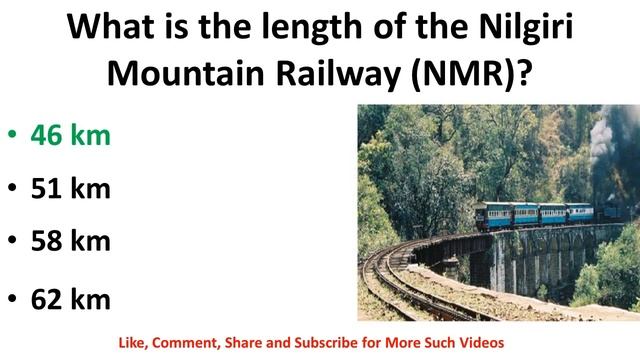 Mountain Railways of India UNESCO World Heritage Sites of India #india #gk #quiz #explore #upsc #ss