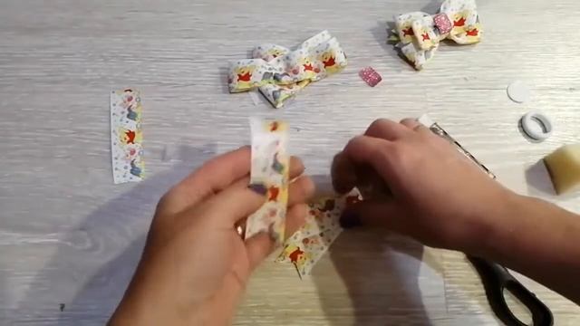 "Простые канзаши" Красивые банты из репсовой ленты!!! смотреть онлайн