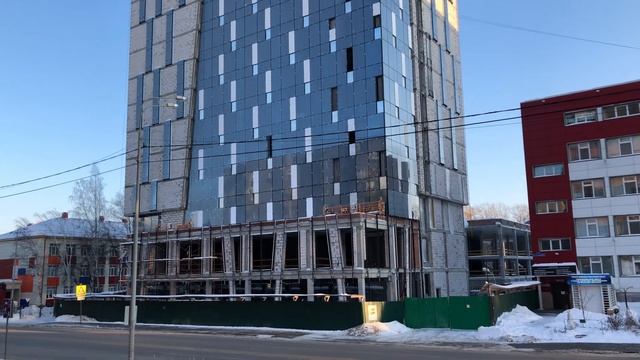 Строящееся здание по улице Холодильная, г. Тюмень 2019 смотреть онлайн