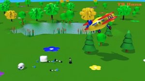 Мультик про робота и самолетика Жужу. Мультфильм для самых маленьких.