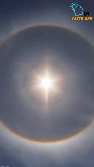 Halo optical phenomenon in Hyderabad  round rainbow  shortstelugu shorts
