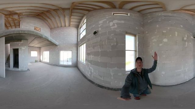 Второй свет в гостиной дома из газобетона в Балтийской Слободе | 360°