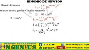 BINOMIO DE NEWTON PARTE 3 (Clase 21 de Álgebra Básica)