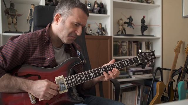 Jamming with my PRS Hollowbody Standard
