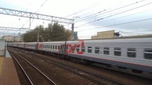 ЭП2К с поездом "Москва - Уфа" проезжает Электрозаводскую