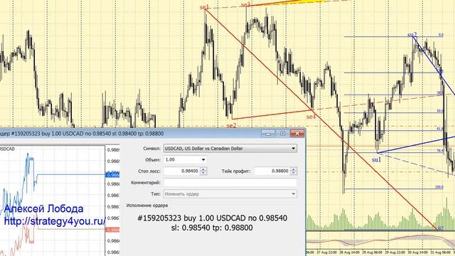 Отрывок из платного курса "Волны Вульфа + индикатор WolfeWavesFind" - пример сделки смотреть онлайн