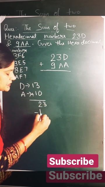 Hexadecimal addition MCQ | PGT Computer science | TGT