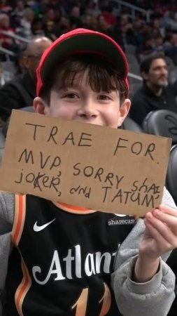 Young Hawks fan casts his MVP vote!