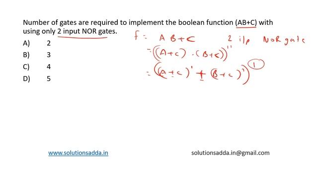 NIC NIELIT SCIENTIST-B DEC-2018 | DLD | BOOL | NIC TEST SERIES | SOLUTIONS ADDA | EXP. BY ISRO AIR-