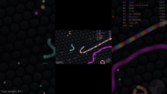 Одиночная игра в slither.io