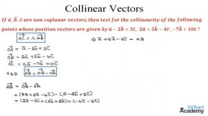 Collinear Vectors Example – 1 / Vector Algebra / Maths Algebra