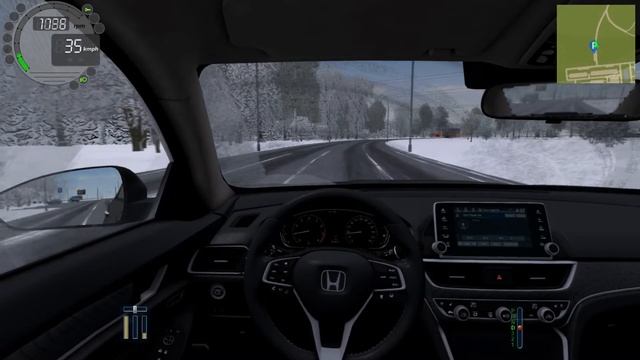 Winter Driving - HONDA ACCORD 2.0T 2022 - City Car Driving