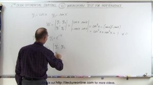 Differential Equation - 2nd Order (13 of 54) Wronskian Test for Independence