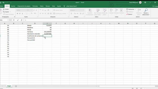 Moda, Mediana, Media, Varainza , Desviación estándar, Percentiles en excel смотреть онлайн