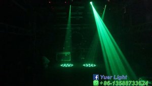 YUER Mini 200W LED Moving Head Light Beam Spot 18 Rotating Prisms Dj Dmx Stage Light Effect Light