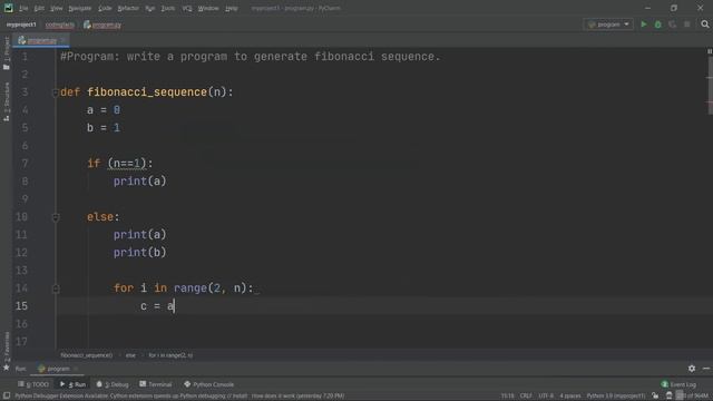 Fibonacci Series In Python | Solutions For Python 100 Exercises | Program30 | CodingFacts