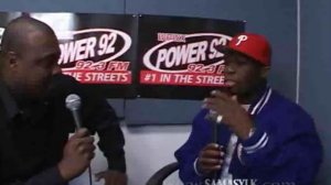 Sam Sylk interviews 50 Cent at Power 92 in Hammond IN