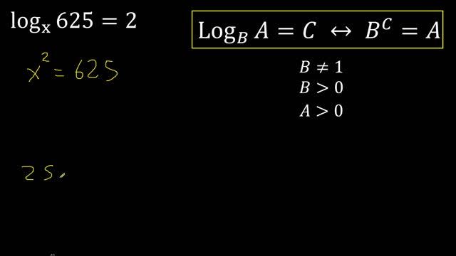 log x 625 = 2 . Ecuaciones con logaritmo , log con base x , hallar x en logaritmos смотреть онлайн