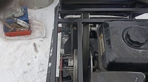 небольшое то на мотобуксировщике