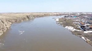 село Денисовка 3.04.2024 река Тобол