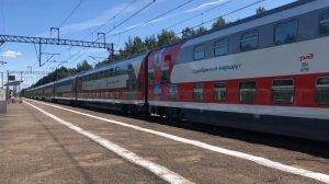 🚇 ЭП2К с двухэтажным составом "Поезд Памяти"