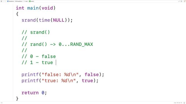 Generate A Random Boolean | C Programming Example