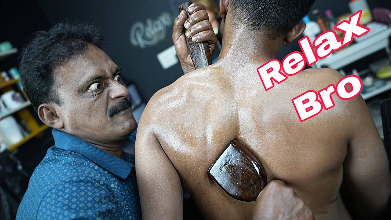 Lots Of Cracking Head & Body Massage By Big Eyes Barber ASMR | Ear Crack | Spine Crack | Neck Crack