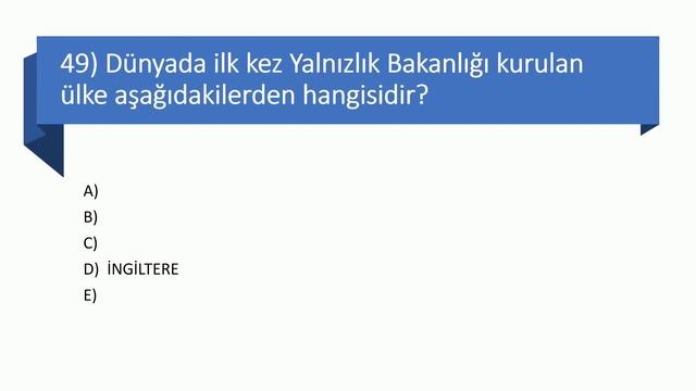 KPSS 2020 ÖNLİSANS ORTAÖĞRETİM GÜNCEL BİLGİLER -100 SORU 2(kpss genel kültür - güncel bilgiler 2020 смотреть онлайн