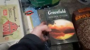 Докупили продуктов,попали в дождь ,град