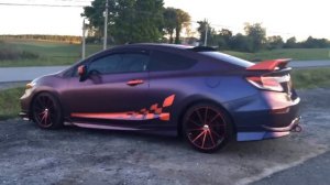 2014 Honda Civic si HFP 4 toned chameleon wrap