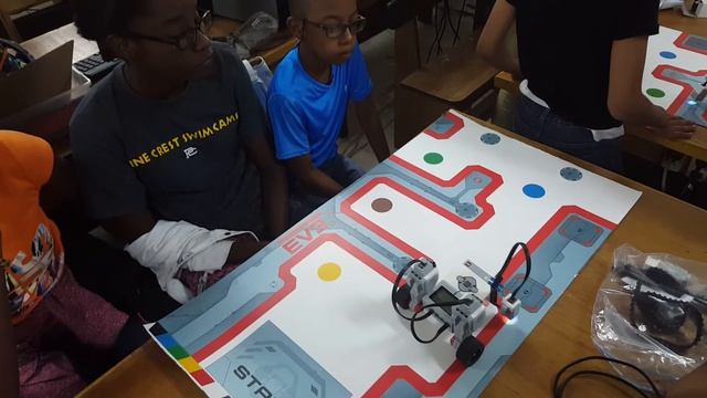 Lego Ev3  follow the red track