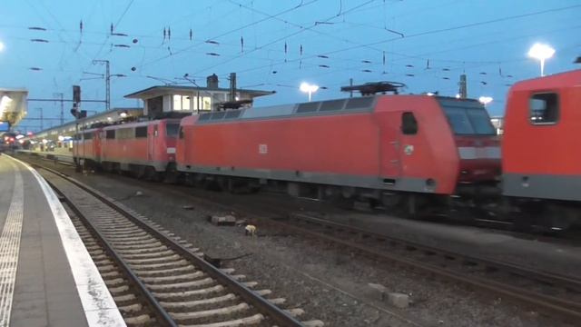 DB 115 293 mit langem PbZ rangiert zum Wagenaustausch in Münster  22