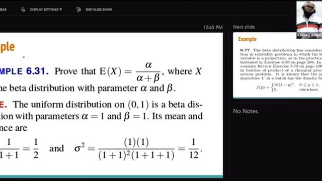 Function of Random Variables