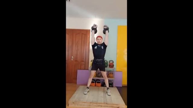 Полурывок гирь 16кг+16кг - 3 минуты - 42 подъема. 2 этап WAKSC. Забелин Евгений (ветераны 45+). смотреть онлайн