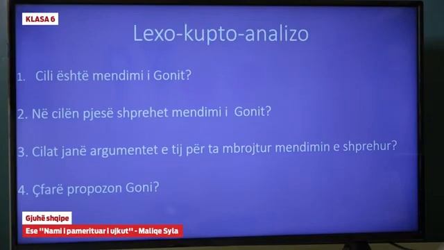 Klasa 6 - Gjuhë shqipe - Ese Nami i pamerituar i ujkut