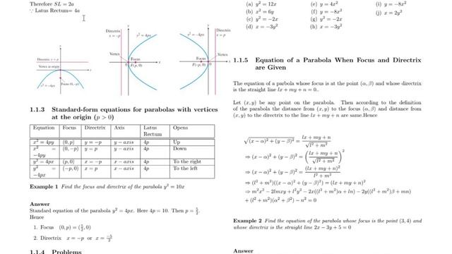 ANALYTIC GEOMETRYPARABOLAPART 1-STANDARD EQUATION FOCUSAXISDIRECTRIXLATUS RECTUM2nd SEM MATH