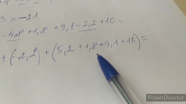 Вычетание рациональных чисел. Номер 194. Глава4 Математика 6 класс