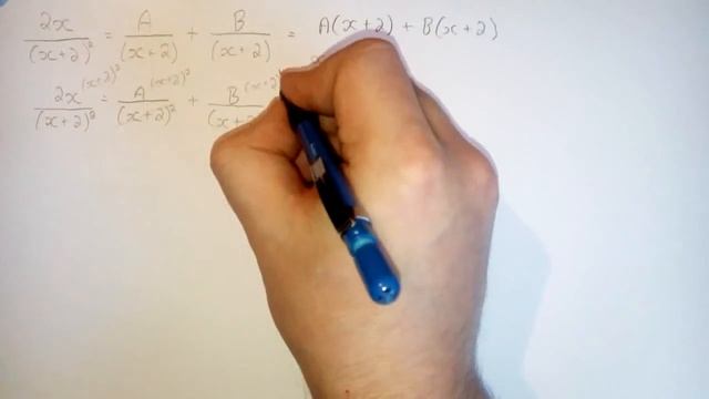Partial fractions with perfect square denominators.