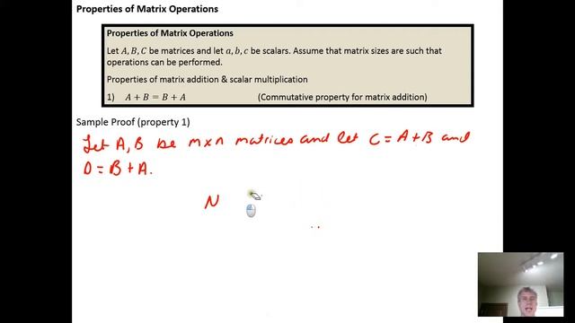 Proof of the Commutative Property of Matrix Addition смотреть онлайн
