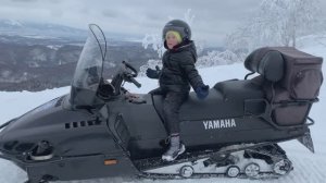 Алиса на снегоходе любуется красотами острова Сахалин🗻🗺️