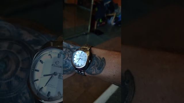 часы Elgin Swiss made граненые, матовые, новые смотреть онлайн