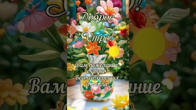 Даю установку на хорошее настроение Доброе утро