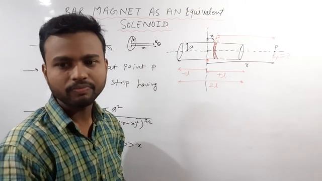 Bar magnet as an equivalent solenoid.NCERT chapter-5. pdf notes available