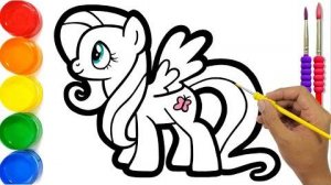 Мой маленький пони: легкий рисунок шаг за шагом