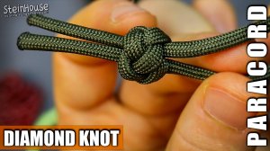 Как сплести Бриллиантовый узел из паракорда - Diamond Knot. Красивый узел для темляка или браслета