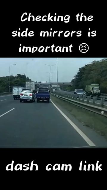 Checking the side mirrors is important 