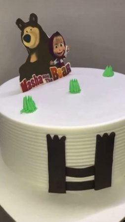 Masha and the Bear theme cake #yt #food #shortsfeed #cooking #cake #shorts #short #trending #trend